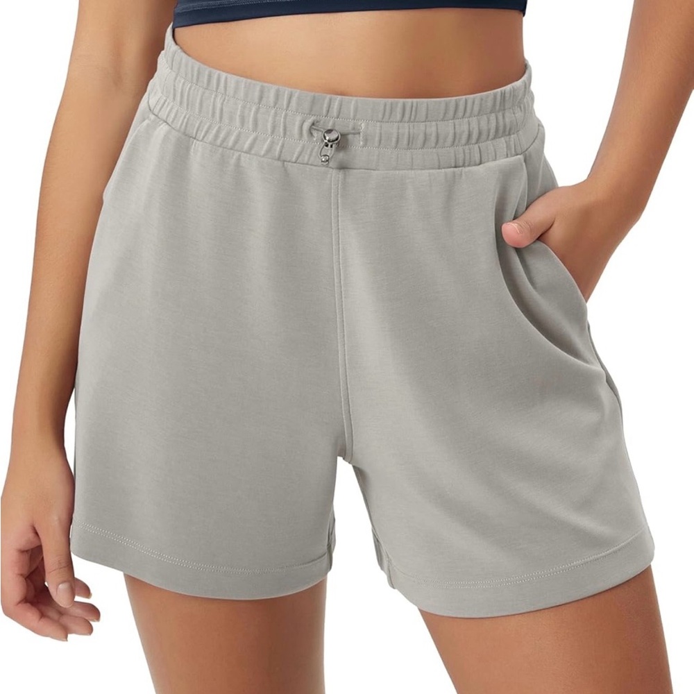 ODODOS Modal Lounge Shorts Bundle 2 Pair XL Gray Brown Soft Athleisure